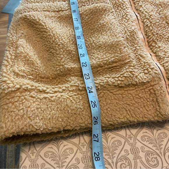 Show Me Your MuMu Cordelia Fleece Teddy Jacket Coat XSmall Oversized Tan Beige - Picture 4 of 16